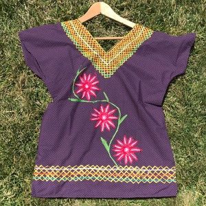 Traditional Mexican blouse. Region of Oaxaca.